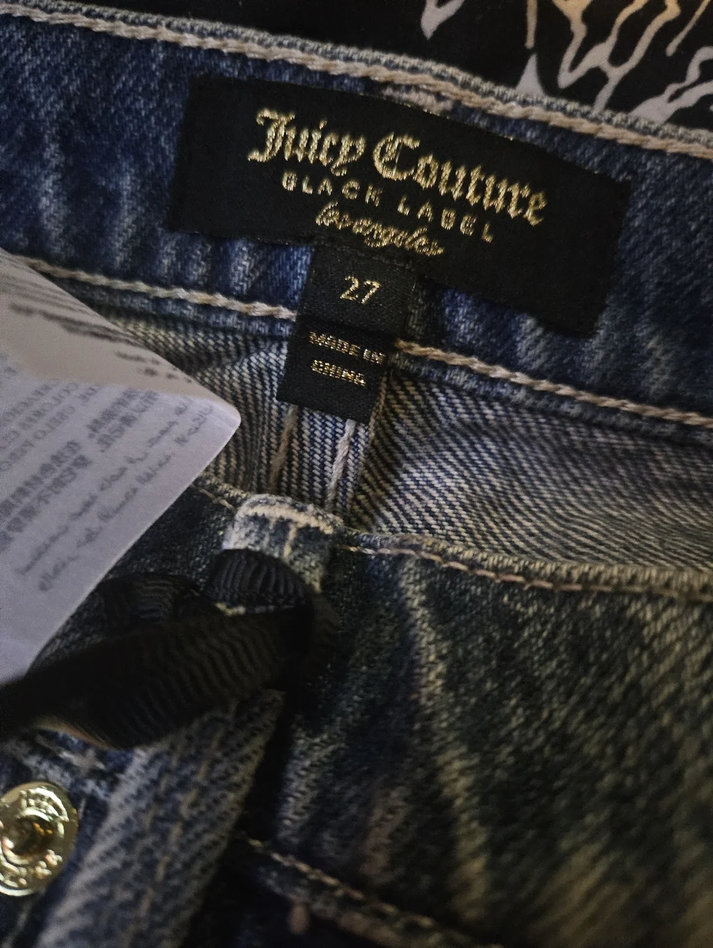 Juicy Couture Black Label Studded Distressed Denim Shorts NWT - Size 27